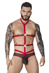Culotte harnais à lèvres Pikante PIK 1084 Couleur Rouge